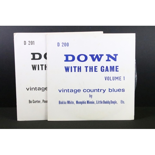 370 - Vinyl - Blues - 2 original UK limited pressing Blues albums on Down With The Game Records to include... 