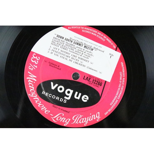 374 - Vinyl - 3 UK pressing Blues albums on Vogue Records to include: Brownie McGhee - Lightnin' Hopkins -... 