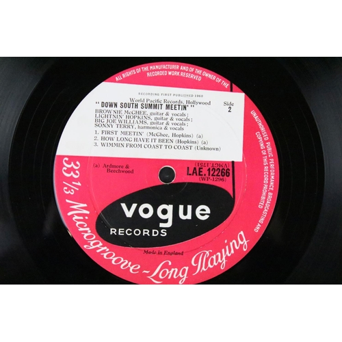 374 - Vinyl - 3 UK pressing Blues albums on Vogue Records to include: Brownie McGhee - Lightnin' Hopkins -... 