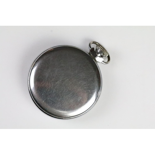 191 - Three vintage pocket watches to include a silver open faced pocket watch with engine turned case (ma... 