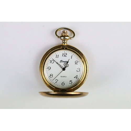 191 - Three vintage pocket watches to include a silver open faced pocket watch with engine turned case (ma... 