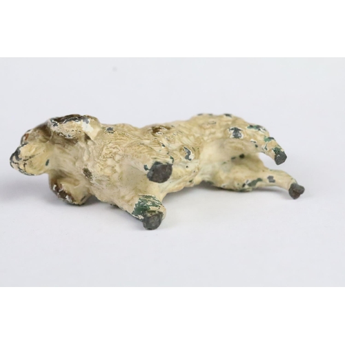 203 - Cold Painted Model of a Cocker Spaniel Dog, 7cm long