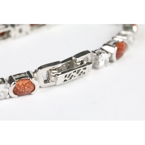 223 - Silver CZ bracelet