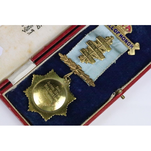 272 - A selection of R.A.O.B. medals / jewels to include silver example together with a full size M.B.E. m... 