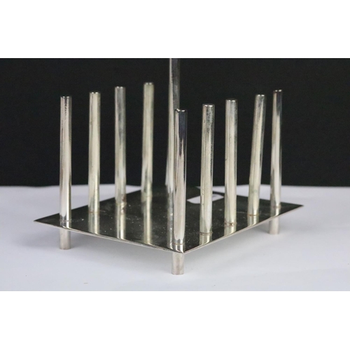 273 - Silver plated Christopher Dresser style toast rack