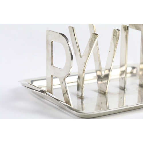 295 - Vintage Ryvita advertising toast / Ryvita rack having letter dividers. Marked J H Potter Sheffield t... 