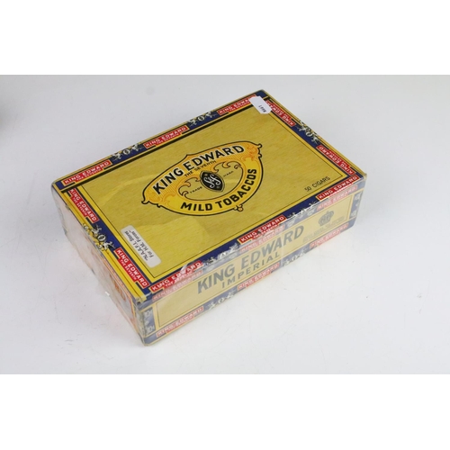 344 - Two boxes of King Edward Imperial mild tobaccos cigars each containing 50 cigars. Both in original p... 