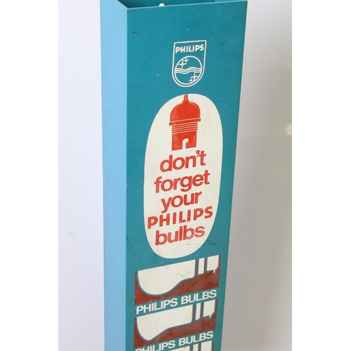 103 - Advertising - Vintage Shop Wall Mounted ‘ Philips Light Bulb ‘ Dispenser, 86cm high