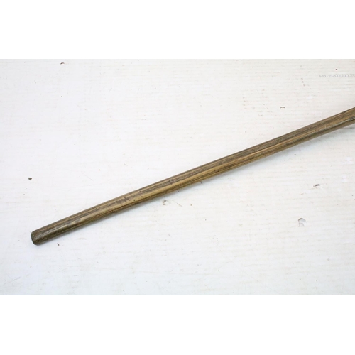 131 - Large wooden pitch fork, approx 175cm long