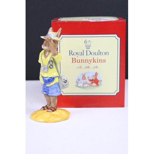 87 - Group of Royal Doulton Bunnykins figurines to include Lawyer bunny, Airman bunny, fisherman bunnykin... 