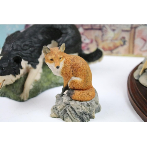 92 - Collection of animal figurines to include Best of Breed, Piggin', Nature Craft, John Perry polar bea... 