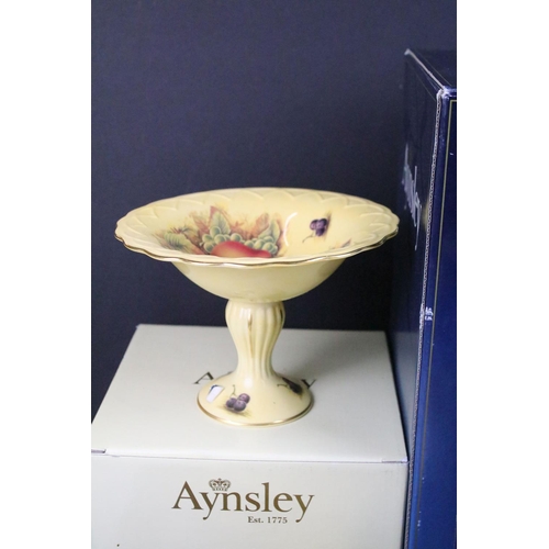 97 - Collection of boxed Aynsley Orchard Gold ceramics to include Classic Shape Table Lamp, Millennium Ro... 