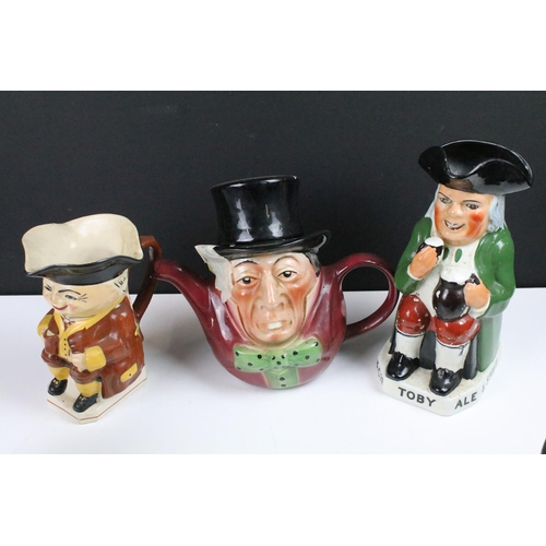 98 - Collection of over 20 Toby / character jugs, 19th century onwards to include Staffordshire, Ridgway ... 