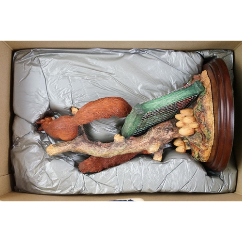 11 - Four boxed Border Fine Arts Classic sculptures to include Hedgerow Adventure (B0949), Kick Start (B0... 