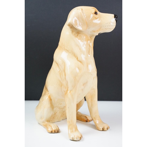 12 - Beswick fireside model of golden Labrador, numbered 2314, approx 33.5cm tall