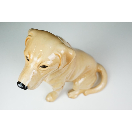 12 - Beswick fireside model of golden Labrador, numbered 2314, approx 33.5cm tall