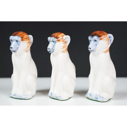 18 - Giuseppe Ronzan - A set of hand painted jungle animal ceramic chess pieces, circa 1968, ltd edn of 2... 