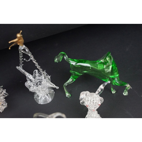 28 - Collection of over 20 pieces of hand blown & Murano ornate glass figures / ornaments