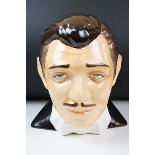 3 - Ceramic bust of Clark Gable, designed by Morris Rushton for the 'Hollywood Greats' collection for Fl... 