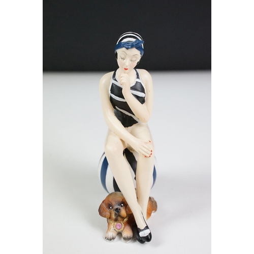 39 - Two Nao porcelain figurines to include 1450 Truly In Love (approx 25cm tall), together with a USSR p... 