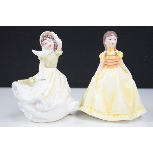 42 - Collection of porcelain lady figurines to include Royal Doulton, Coalport, Royal Grafton & Royal Wor... 