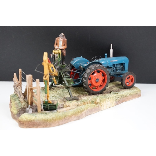 58 - Border Fine Arts ' A Day's Work Ditching' limited edition. Number 1417 of 2003 pieces. Tractor measu... 