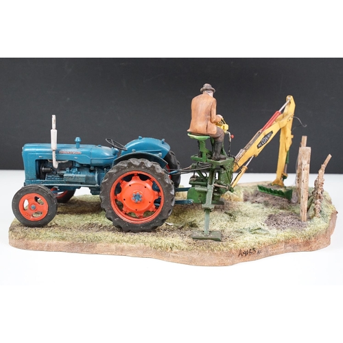 58 - Border Fine Arts ' A Day's Work Ditching' limited edition. Number 1417 of 2003 pieces. Tractor measu... 