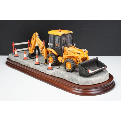 62 - Border Fine Arts limited edition figurine 'Essential Repairs' (no. 1519 of 1750) and a JCB Collectab... 