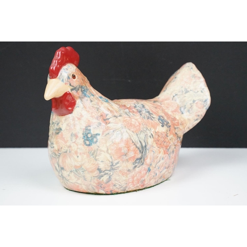 66 - Collection of assorted ceramic animals all with chintz patterning. 1 box.