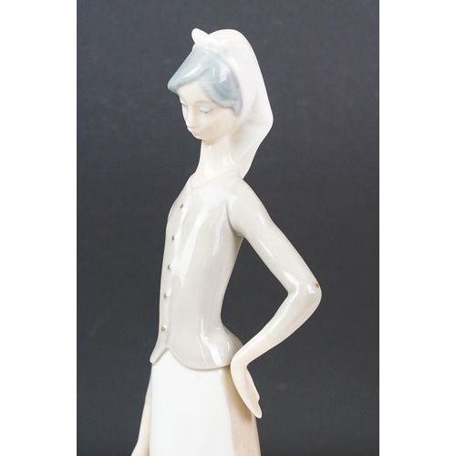 8 - Marion Stewart ceramic figure of a stylised lady, numbered 230613 to base, approx 29cm tall; togethe... 