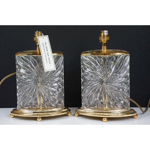 72 - Collection of table lamps to include three Aynsley fruit decorated lamp bases together with a pair o... 