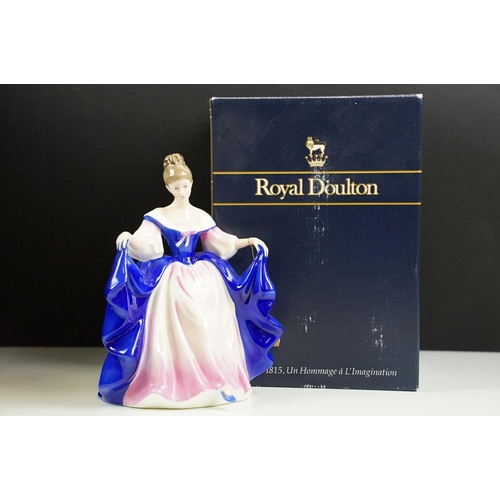 76 - Eight Royal Doulton lady figurines to include Summertime, Springtime, Sara, Jane, May, Louise and Be... 