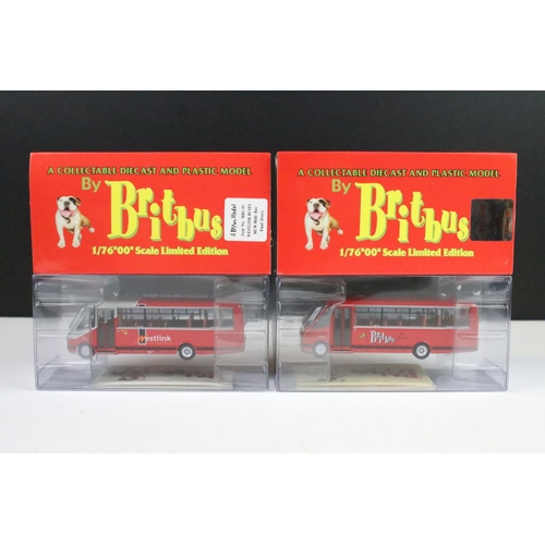 1001 - 11 Boxed 1/76 scale Britbus diecast model buses to include MRL-01, AS2-06, AN1-27, L001, MRL-SB05, A... 