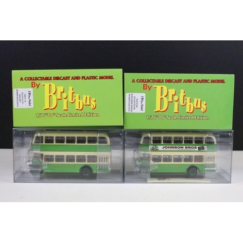 1001 - 11 Boxed 1/76 scale Britbus diecast model buses to include MRL-01, AS2-06, AN1-27, L001, MRL-SB05, A... 