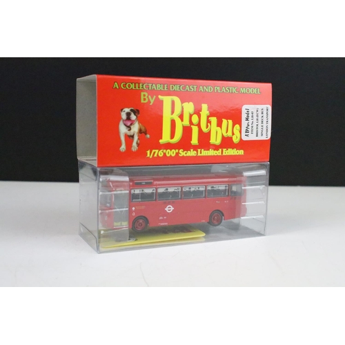 1001 - 11 Boxed 1/76 scale Britbus diecast model buses to include MRL-01, AS2-06, AN1-27, L001, MRL-SB05, A... 