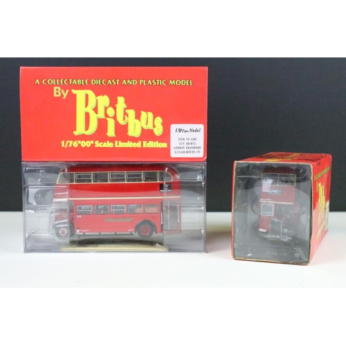 1002 - 11 Boxed 1/76 scale Britbus diecast model buses to include N6107 Asianbus, DL-001A, N6212B, AE-05A, ... 