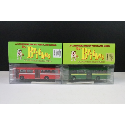 1005 - 12 Boxed 1/76 scale Britbus diecast model buses to include ME-002A, GS-03, ME-002B, AS2-08, DL-01, G... 