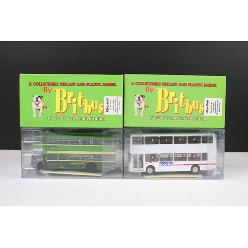 1005 - 12 Boxed 1/76 scale Britbus diecast model buses to include ME-002A, GS-03, ME-002B, AS2-08, DL-01, G... 