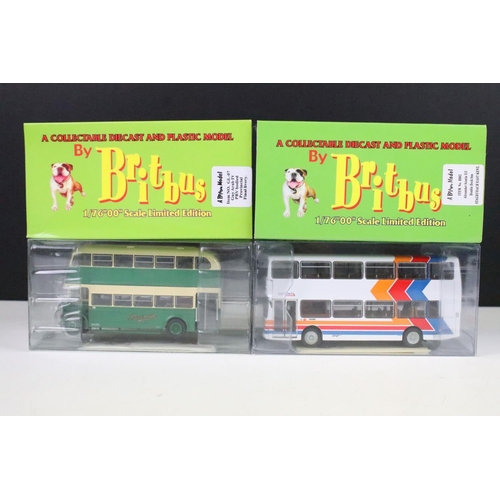 1005 - 12 Boxed 1/76 scale Britbus diecast model buses to include ME-002A, GS-03, ME-002B, AS2-08, DL-01, G... 