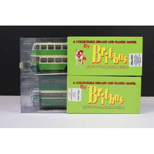 1005 - 12 Boxed 1/76 scale Britbus diecast model buses to include ME-002A, GS-03, ME-002B, AS2-08, DL-01, G... 