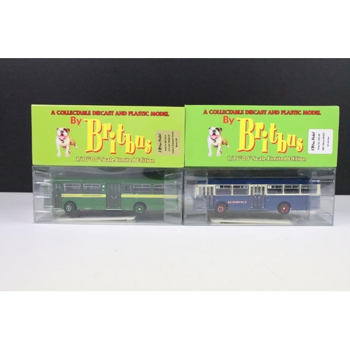 1005 - 12 Boxed 1/76 scale Britbus diecast model buses to include ME-002A, GS-03, ME-002B, AS2-08, DL-01, G... 