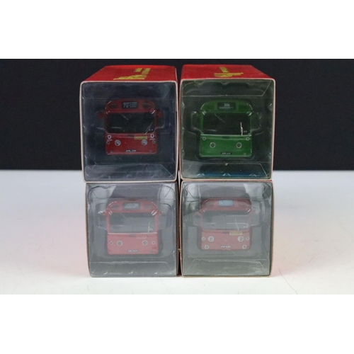 1006 - 12 Boxed 1/76 scale Britbus diecast model buses to include AS1-04, GS-05, AS1-02, AS2W-10, R801, ME1... 