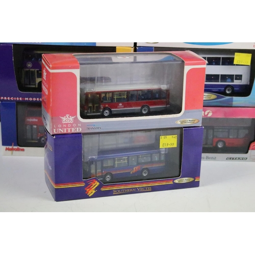 1010 - Nine boxed / cased Creative Master Northcord Ltd Creative Masters diecast model buses to include UKB... 