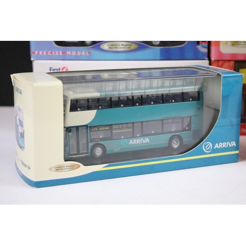 1011 - Nine boxed / cased Creative Master Northcord Ltd Creative Masters diecast model buses to include UKB... 