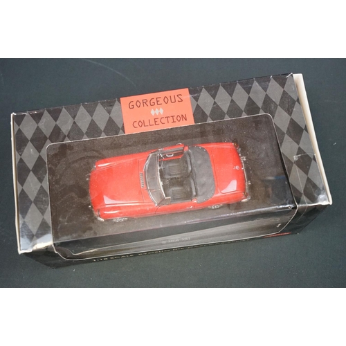 1038 - Boxed Kyosho 1/18 scale Gorgeous Collection 08021R MGB MK-1 in red diecast model, diecast ex, box vg... 