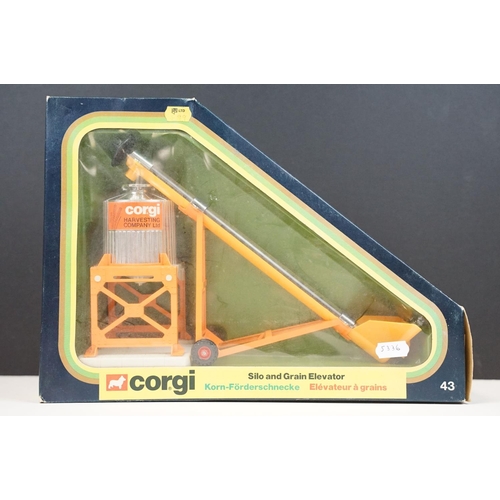 1039 - Boxed Corgi 43 Silo and Grain Elevator 'Corgi Harvesting Company Ltd' diecast model, diecast ex, box... 