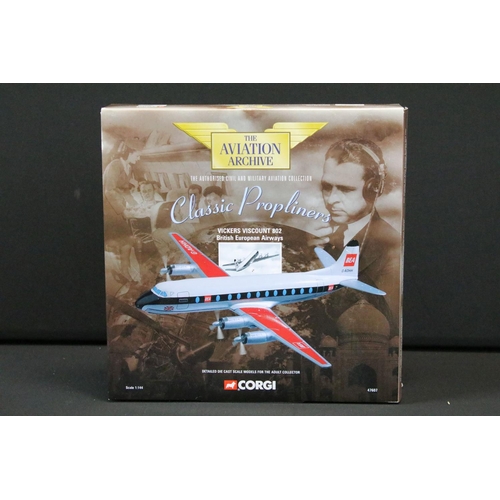 1067 - Nine boxed Corgi Aviation Archive diecast models to include ltd edn 1/72 AA32501 Vought F4U-1A Corsa... 