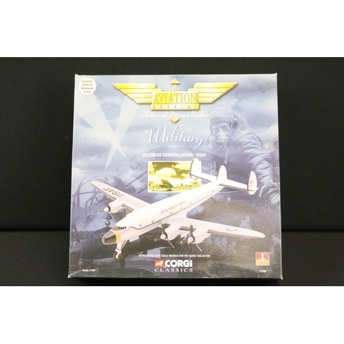 1067 - Nine boxed Corgi Aviation Archive diecast models to include ltd edn 1/72 AA32501 Vought F4U-1A Corsa... 