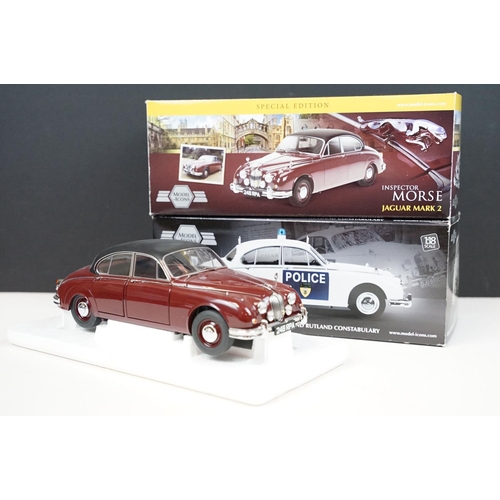 1083 - Two boxed Model Icons 1/18 scale diecast models to include 701001 Special Edition Inspector Morse Ja... 