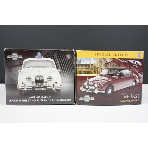 1083 - Two boxed Model Icons 1/18 scale diecast models to include 701001 Special Edition Inspector Morse Ja... 